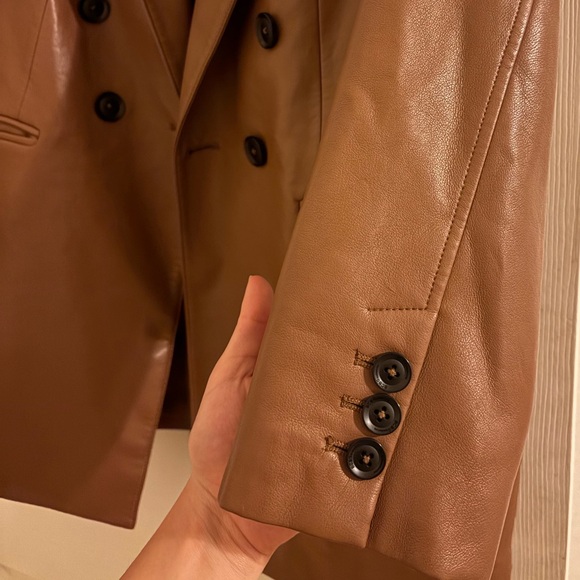 BCBGeneration Brown Leather Jacket - Picture 7 of 8